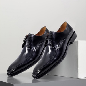 Chaussures de mariage pour hommes en cuir véritable, confortables, légères, durables, de haute qualité, nouvelle conception 2023, style Oxford Derby - Product Image 4