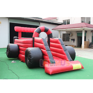 Gonfiabile Commerciale in PVC Rosso Lightning <span class=keywords><strong>McQueen</strong></span> con Scivolo, Auto da Corsa, Castello Gonfiabile con Ostacoli Divertenti - Product Image 5