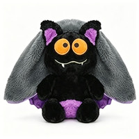 Nouveauté transfrontalière la plus vendue : Peluche chauve-souris réversible double face pour Halloween, en coton PP, 31cm-50cm, jouet festif, cadeau unisexe