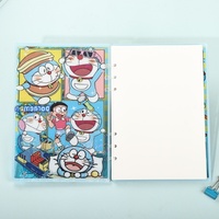 Cuaderno Acrílico A7 de Hojas Sueltas con Diseño de Dibujos Animados Originales, Estilo Japonés y Coreano, Bonito para Niñas, de 1 a 50 Páginas