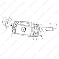 Repuestos para Montacargas, Panel de Instrumentos con Pantalla, 2076696, Posventa y Original