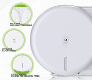 FANDA Ecológico Moderno Montado EN LA Pared Comercial Twin Center Pull Dispensador de Papel Higiénico-para las Escuelas - Product Image 4