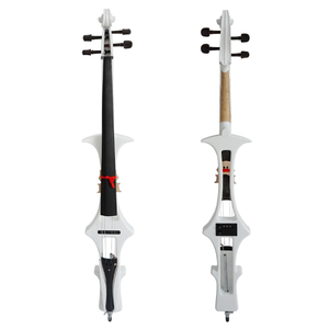 Instrumento de cuerda de diseño personalizado de violonchelo eléctrico sólido de color blanco de alta calidad marca Sinomusik hecho en China - Product Image 1