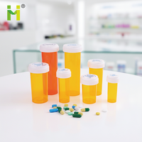 Envase de Medicamentos PP Rx con Impresión de Logotipo Personalizado, Frascos Médicos con Forma de Cilindro, Botella para Pastillas con Tapa Reversible