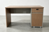 Bureau d'ordinateur extensible en bois LINOU au design moderne et robuste pour la maison et le bureau