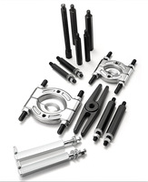 Juego de Extractores de Rodamientos de Doble Disco para Automóviles, Kit de Herramientas de Extracción con Estuche Rígido, Juego Combinado de 12 Piezas de Metal