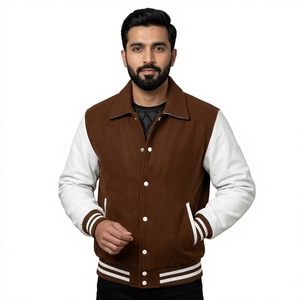 Blousons universitaires professionnels 2025 pour hommes et femmes, patchwork sur le devant, logo personnalisé, hiver, haute qualité, vente en gros - Product Image 1
