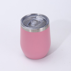 Taza <span class=keywords><strong>de</strong></span> Vino Aislada Irrompible <span class=keywords><strong>de</strong></span> 12 oz con Tapa Deslizante, Taza <span class=keywords><strong>de</strong></span> Café sin Tallo para Mujer, Termo con Recubrimiento en Polvo para Barbacoa al Aire Libre - Product Image 6