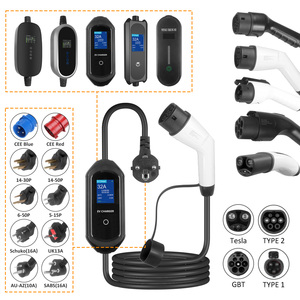 Nouveau <span class=keywords><strong>chargeur</strong></span> EV portable GB/T 16A 3.5KW avec prise SK, écran LCD, contrôle de la charge et de la température, protection complète IP65, AC domestique - Product Image 5