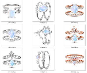 Bague de fiançailles en argent sterling 925 de haute qualité en pierre de lune arc-en-ciel 9x7mm en forme d'ovale naturel CZ Stone <span class=keywords><strong>Occasion</strong></span> de mariage - Product Image 6