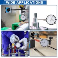 Indicador de Dial Profesional de 0-1" x 0.001" con Base Magnética y Brazo Largo Ajustable para Taller, Laboratorio y Fabricación de Moldes