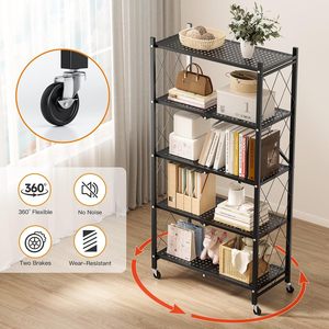 Direct Selling 5 Tier Metal Foldable Modern <b>Storage</b> Rack for Hand Tools-Household Shelving <b>Unit</b> Multi-functional Design - Product Image 5