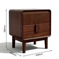 Table de chevet esthétique pour la décoration scandinave, table de nuit moderne pour chambre principale, ambiance cosy