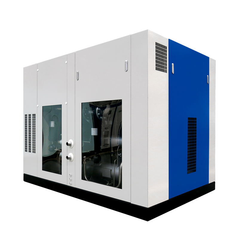 machine populaire de compresseur d'air à vis de double stage du type sec exempte d'huile 7 8 10 bar