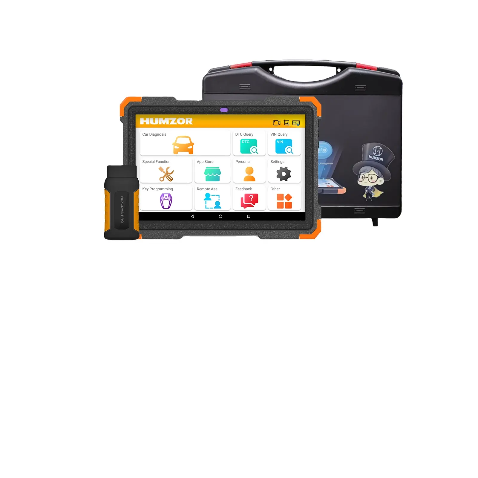 Humzor 366Elite Automotive System diagnose tool mit spezieller Funktions schlüssel programmierung Bluetooth OBD2