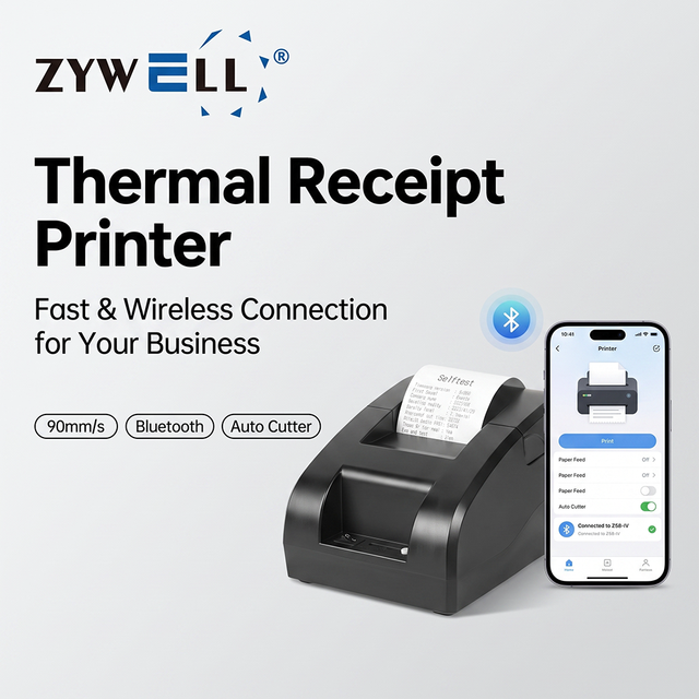 2Inch Z58-IV 58mm Thermal Receipt Printer Without Ink for Small Business Retail Supermarket Restaurant Pos Printer
