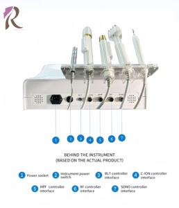 Equipo de Belleza Multifuncional para el Cuidado Facial, Limpieza Profunda de Poros, Antienvejecimiento, Radiofrecuencia, Reafirmación de la Piel, Crioterapia Calmante - Product Image 6