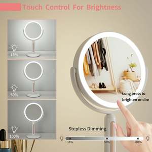 Bảng vẻ đẹp các nhà sản xuất 360 độ xoay vòng <span class=keywords><strong>Vanity</strong></span> gương với đèn trang điểm LED chiếu sáng mỹ phẩm gương - Product Image 4