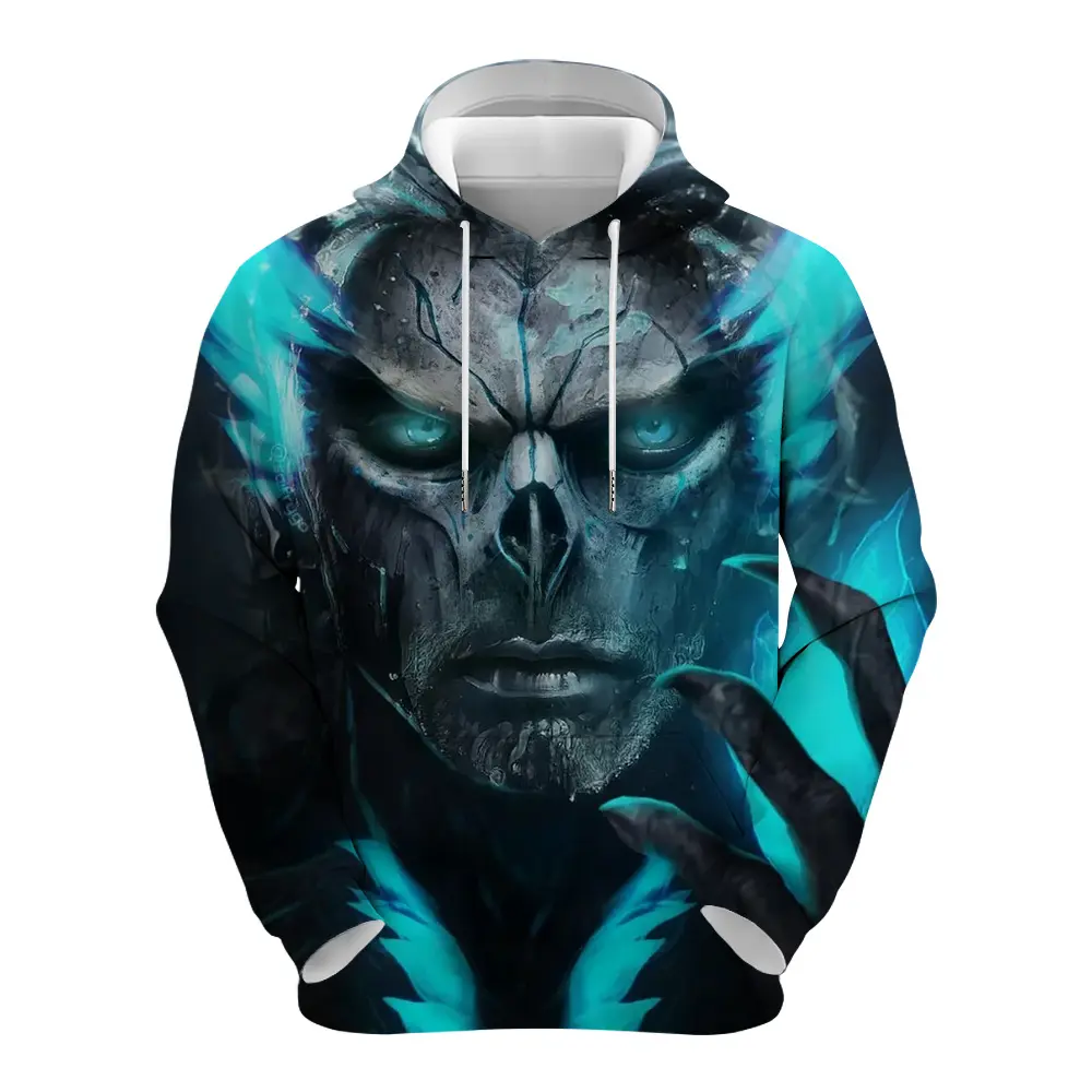 Cross-border Halloween Amazon Hot Men's 3D Digital Printing Adult Youth Sweater Foreign Trade Source Sublimation Blanks Hoodies