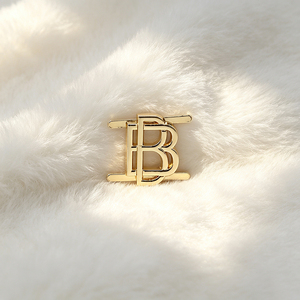 Custom Made Zinc Alloy Gold Rectangle <b>Pin</b> Feet Metal Plate Engraved Brand Logo Metal Label for Apparel Headwear Purse Fittings - Product Image 3