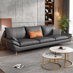 Minimaliste lumière luxe nordique moderne Simple sans lavage trois personnes combinaison Internet célébrité Style salon canapé - Product Image 1