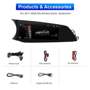 Pantalla Android <span class=keywords><strong>para</strong></span> Alfa Romeo Giulia 2017 2018 2019, Actualización QCM6115, Android Auto, Cámara 360, Monitor Estéreo 4+64G - Product Image 3