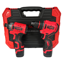 KUNDI Marque Lithium Batterie Brushless 10mm Trois Fonctions Perceuse et Tournevis Ensembles d'outils