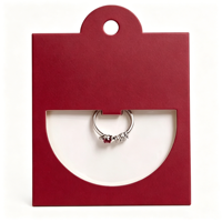 Cartes de présentation de bijoux carrées personnalisées écologiques en carton pour colliers et bagues, avec logo de marque personnalisé, design portable, style vintage