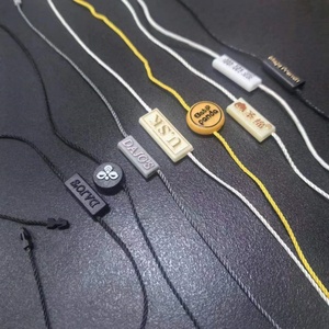 Thân thiện với môi nhựa dây may mặc treo thẻ với biểu tượng tùy chỉnh cho quần áo niêm phong-vĩnh viễn treo nhãn - Product Image 4