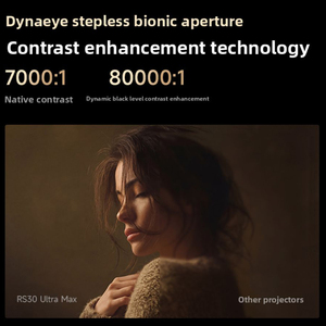 โปรเจคเตอร์ RS 30 PRO แบบเลเซอร์ทั้งหมด ความละเอียด 4K พร้อมฟังก์ชันเลนส์แพน 3200 CVIA 4GB 64GB WiFi6 ความหน่วงต่ำ 1ms รองรับ 3D N1S Ultra JmGo N1s Super Pro - Product Image 4