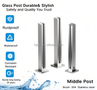 Poteau de balustrade carré moderne en acier inoxydable noir mat avec fentes, hauteur personnalisable, pour la construction d'escaliers et de balcons