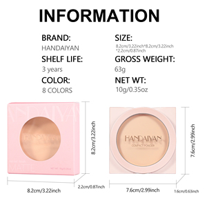 HANDAIYAN Ajuste Compacto Polvo prensado Control de aceite Corrector Larga duración 12H Base de cobertura de maquillaje facial - Product Image 6