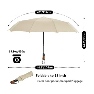 2023 Hot Selling Sunny Kinte SK-0137 Bird-Shaped Design Modern Strong Fully-<b>Automatic</b> Three-Folding <b>Umbrella</b> Plastic Handle - Product Image 3