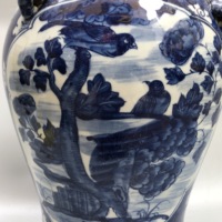 Jingdezhen Rétro Antique Comme Style Bleu et Blanc Porcelaine Lion Danse Céramique Couvert Gingembre Pot Chine Ming Style Vase