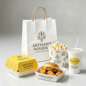 Caja de Empaque para Alimentos al por Mayor, Personalizada, Impresa, de Alta Calidad, Ecológica, para Hamburguesas, Pollo, Papas Fritas, Postres, Servicio de Alimentos y Entrega a Domicilio - Product Image 2