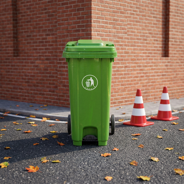 120L 240L Large Outdoor Mobile Trash Can Wheelie Waste Garbage Bin Plastic Dustbin with Pedal/lid