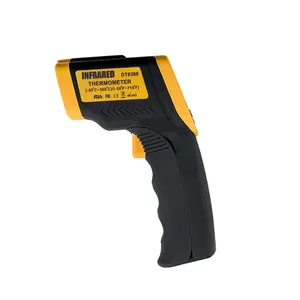 Non-contact digital laser infrared thermometer DT-8380 with LCD for industry and household