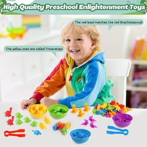 Comptage des animaux tri des couleurs jeux assortis avec bols de tri Montessori sensoriel apprentissage précoce jouets de motricité fine - Product Image 6