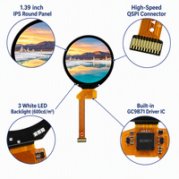 Module LCD rond QSPI 1,39'' 360RGBx360 avec circuit intégré de pilote GC9B71, écran TFT 16,7 millions de couleurs, angle de vision complet pour appareils intelligents IoT