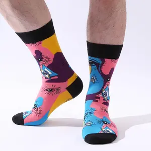 Dudaklar gözler gıda desen serisi komik çoraplar avrupa ve amerikan moda trendi ins tarzı pamuk çorap