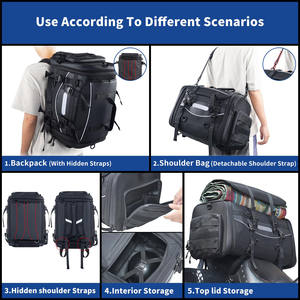 Muestra Gratuita de Bolsas Laterales para Motocicleta, Impermeables, de PVC, para Viajes, con Bolsillo con Cremallera para Camping - Product Image 2