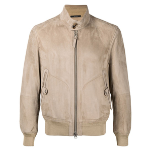 Veste en cuir suédé vintage pour homme, avec logo personnalisé, fermeture éclair, de haute qualité, prix de gros, meilleur matériau - Product Image 1