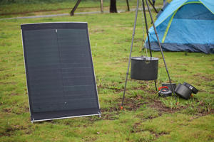 פאנלים סולאריים גמישים בעלי יעילות גבוהה למרפסת, פאנלים סולאריים מסוג CIGS, 200 וואט, מערכת סולארית אירופאית - Product Image 4