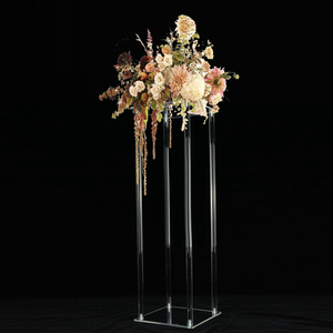 아크릴 꽃 스탠드 센터 피스 결혼 웨딩 받침대 장식 용품 탁상 장식 투명 디스플레이 랙 크리스탈 무대 - Product Image 6