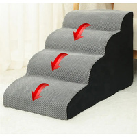 Escalier de rampe de chien en mousse durable directe d'usine 3/4 pour animaux de compagnie pour lit de chien
