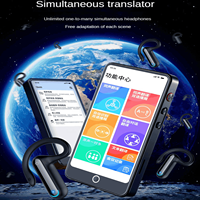 Dispositif de traduction portable intelligent avec écouteurs supra-auriculaires et supra-auriculaires pour la traduction vocale en temps réel
