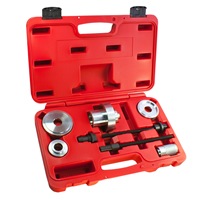 Kit de Herramientas para Extraer Bujes de Eje Delantero, 8 Piezas, Acero al Carbono Medio, Plateado, 35x24x9cm, Garantía de 6 Meses, para VW Polo 9N