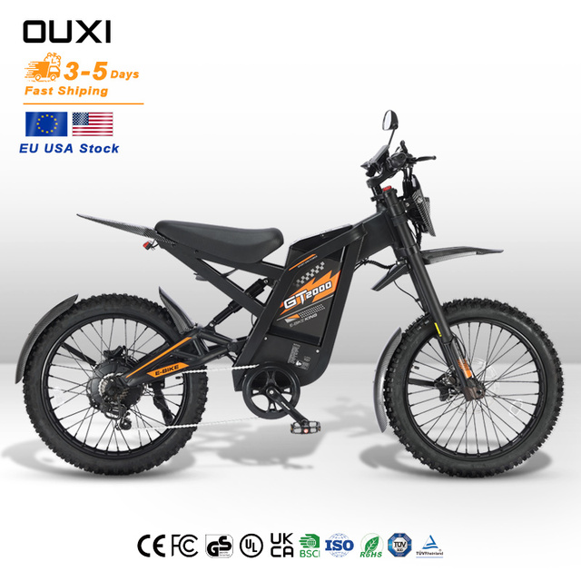 EU UK Stock OUXI GT2000 E-bike Electric Dirt Mountain E Bike Cycle Bicycle Ebike E-Bike Bicicleta Electrica Velo Electrique