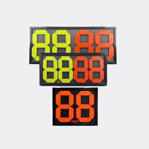 축구 및 풋볼 선수 심판 장비 및 선수 교체 보드용 도매 2자리 양면 기계식 교체판 - Product Image 1