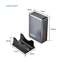 Chargeur USB C 600W Station de charge 8 ports PD 140W 100W Type C Station de charge rapide GaN Hub Station de charge multiple pour ordinateur portable